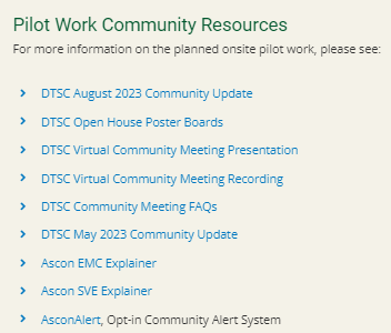 Pilot Work Community Resources
