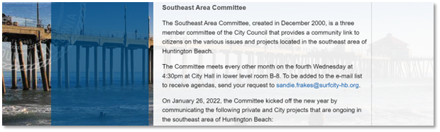 Southeast Area Committee