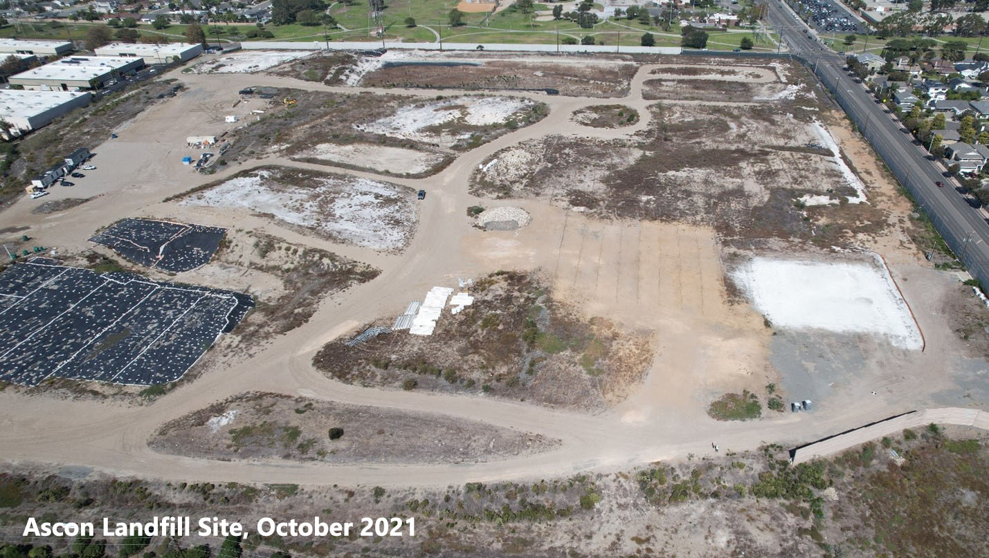 Ascon Landfill Site Aerial, October 2021