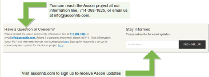 Ascon’s email updates