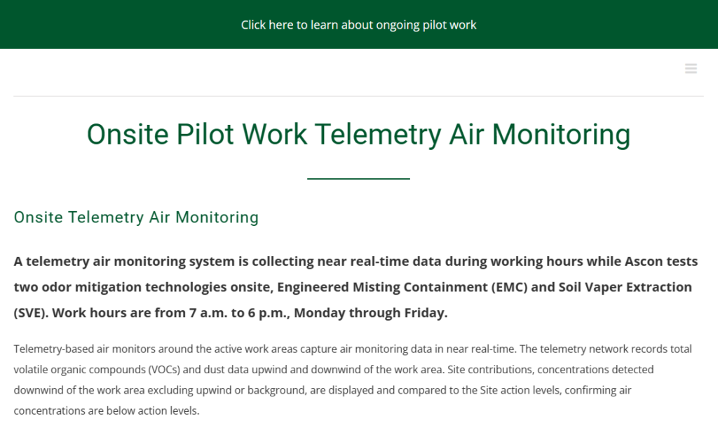 Telemetry Air Monitoring